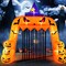 Halloween Inflatable Pumpkin Archway with Stakes and Water Bags
